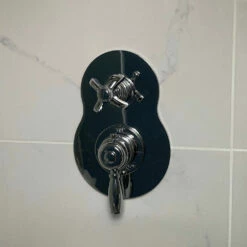 Thomas Crapper 1920 Shower Valve - Two Way Concealed Thermostatic -Oldfashionedbathrooms Store 1920 Trim Set for 2 Way Shower Valve real