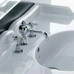 Old England Suffolk, 90cm Console Basin And Ceramic Legs | OFB -Oldfashionedbathrooms Store 90cm console basin ceramic legs4