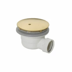 High Flow Shower Waste - 90mm Waste For Shower Trays | Old Fashioned Bathrooms -Oldfashionedbathrooms Store 90mm Shower Waste Brushed Brass