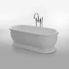 Aldo Acrylic Roll Top Bath - 1745mm | Old Fashioned Bathrooms