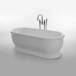 Aldo Acrylic Roll Top Bath - 1745mm | Old Fashioned Bathrooms