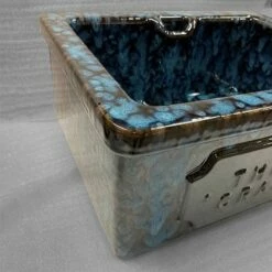 Thomas Crapper Downham Cloakroom Basin - 4 Finishes Available | Old Fashioned Bathrooms 12 Thomas Crapper Downham Cloakroom Basin - 4 Finishes Available | Old Fashioned Bathrooms -Oldfashionedbathrooms Store Blue Anthacite close up 2