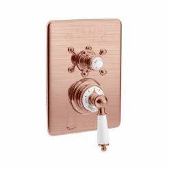 St James - 'Kit 4' Copper Concealed Shower | Shop Here -Oldfashionedbathrooms Store Brushed Copper Finish 1 1