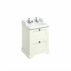 Burlington Freestanding 65 Vanity Unit With Drawers And Classic Invisible Overflow Basin