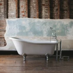 Burlington Harewood Slipper Bath With Standard Feet - 1690mm | Old Fashioned Bathrooms