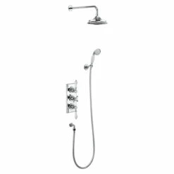 Burlington Trent Thermostatic Two Outlet Concealed Shower Valve
