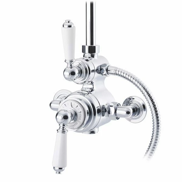 Edwards & Co Traditional Exposed Shower Valve – 2 Outlets - Old Fashioned Bathrooms 1 Edwards & Co Traditional Exposed Shower Valve – 2 Outlets - Old Fashioned Bathrooms