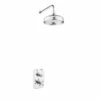 Ferrada Concealed Thermostatic Shower Valve With Wall Overhead Kit | OFB