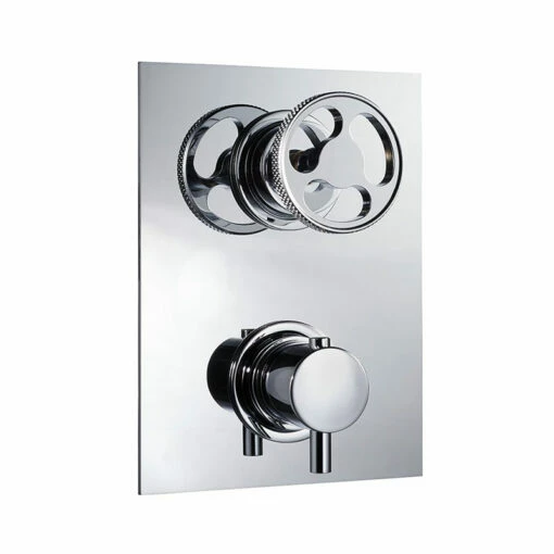 Fontley Thermostatic Two-way Shower Valve | OFB -Oldfashionedbathrooms Store Fontley chrome thermostatic two way shower valve