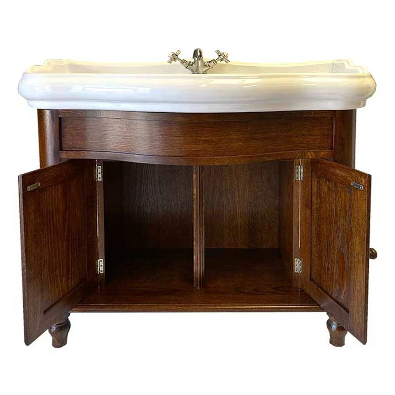 Foresters 100cm Period Basin & Oak Cabinet | Old Fashioned Bathrooms 4 Foresters 100cm Period Basin & Oak Cabinet | Old Fashioned Bathrooms - Image 4
