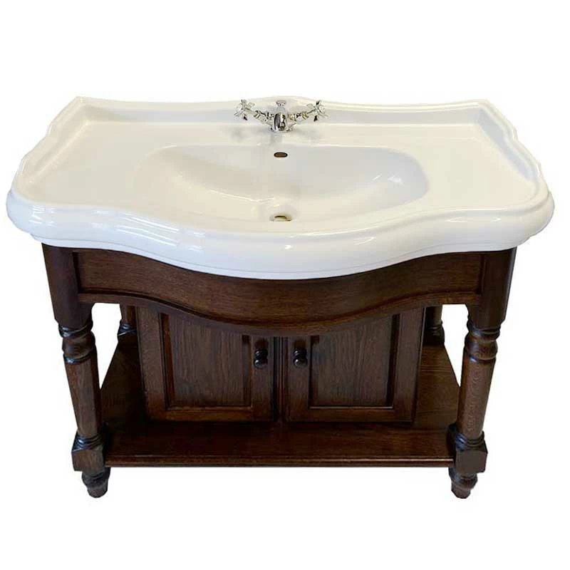 Foresters 100cm Period Basin & Oak Cabinet | Old Fashioned Bathrooms 5 Foresters 100cm Period Basin & Oak Cabinet | Old Fashioned Bathrooms - Image 5