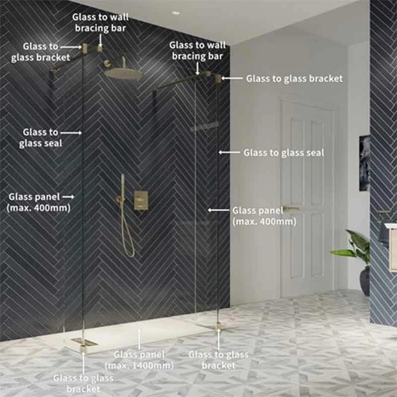 Crosswater 'Gallery 10' Walk Through With Fixed Deflectors | Suffolk 2 Crosswater 'Gallery 10' Walk Through With Fixed Deflectors | Suffolk - Image 2