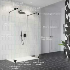 Crosswater 'Gallery 10' Walk Through With Hinged Deflectors | Suffolk -Oldfashionedbathrooms Store Gallery 10 Walk Through with Hinged Deflectors 4