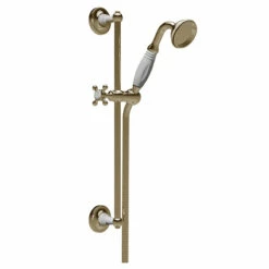 St James - 'Kit 6' Nickel Concealed Shower | Old Fashioned Bathrooms -Oldfashionedbathrooms Store Handshower on slider rail nickel 1