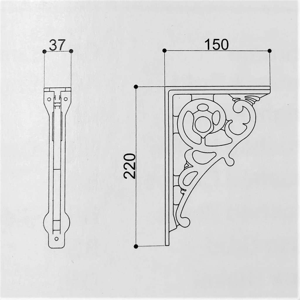 St James Hampton Brackets - Solid Brass Heavy Duty Traditional Bathroom Brackets 2 St James Hampton Brackets - Solid Brass Heavy Duty Traditional Bathroom Brackets - Image 2