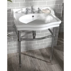 Loxley 650mm Basin With Stand | Old Fashioned Bathrooms