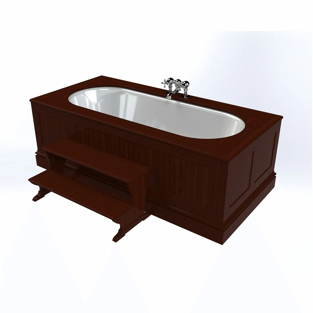 Windsor Panelled Bath Available In Mahogany, Oak, Walnut | OFB 2 Windsor Panelled Bath Available In Mahogany, Oak, Walnut | OFB - Image 2