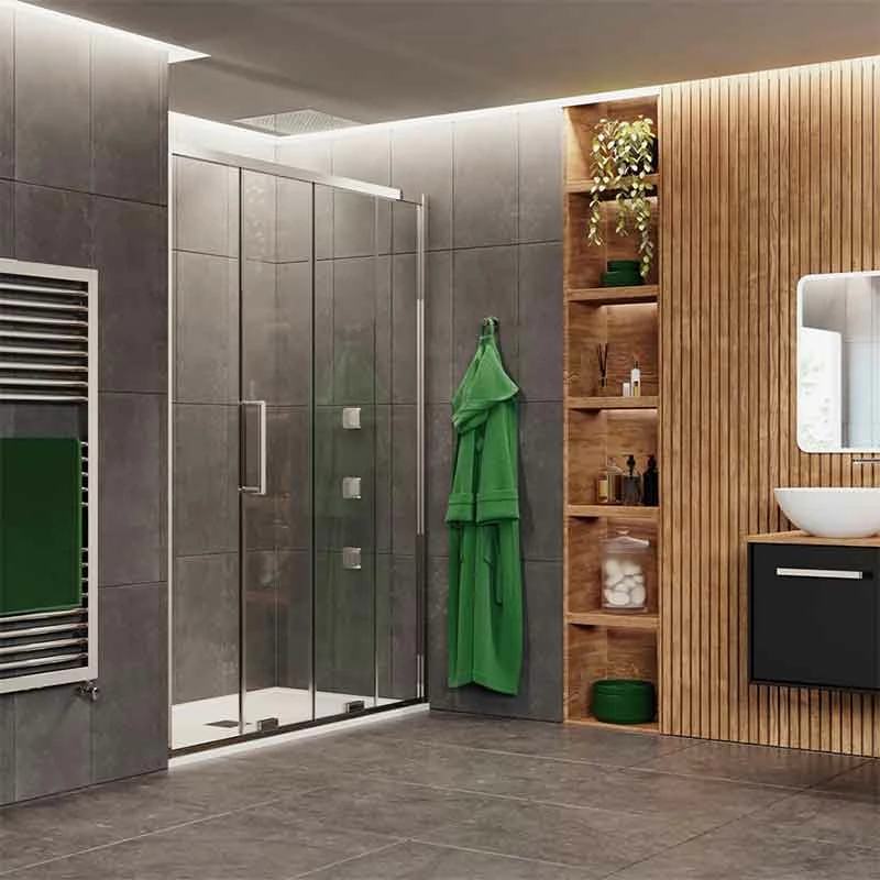 Crosswater 'Optix 10' Single Sliding Door | Old Fashioned Bathrooms 3 Crosswater 'Optix 10' Single Sliding Door | Old Fashioned Bathrooms - Image 3