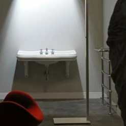 Retro 100cm Console Basin On Ceramic Brackets | OFB -Oldfashionedbathrooms Store Retro 100 Console on Brackets