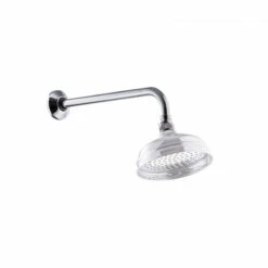 St James - 'Kit 6' Chrome Concealed Shower | Shop Here -Oldfashionedbathrooms Store St James Chrome Overhead Shower Rail