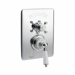 St James - 'Kit 6' Chrome Concealed Shower | Shop Here -Oldfashionedbathrooms Store St James Chrome Traditional Concealed Shower Valve 1 Outlet