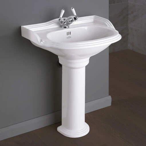 St James Hampton Large Basin And Pedestal | Old Fashioned Bathrooms -Oldfashionedbathrooms Store St James Hampton Large Basin Pedestal