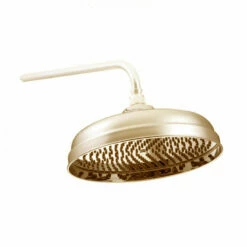 St James Antique Gold Easy Clean Skirted Shower Head
