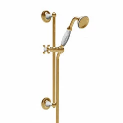 St James Antique Gold Hand Shower On Slider Rail