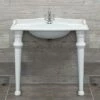 105cm Console Basin And 2 Ceramic Legs, Luxury Basins