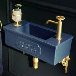 Thomas Crapper Bentham Cloakroom Basin - 3 Finishes Available | Old Fashioned Bathrooms 6 Thomas Crapper Bentham Cloakroom Basin - 3 Finishes Available | Old Fashioned Bathrooms -Oldfashionedbathrooms Store Thomas Crapper Bentham Basin Blue