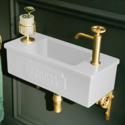 Thomas Crapper Bentham Cloakroom Basin - 3 Finishes Available | Old Fashioned Bathrooms