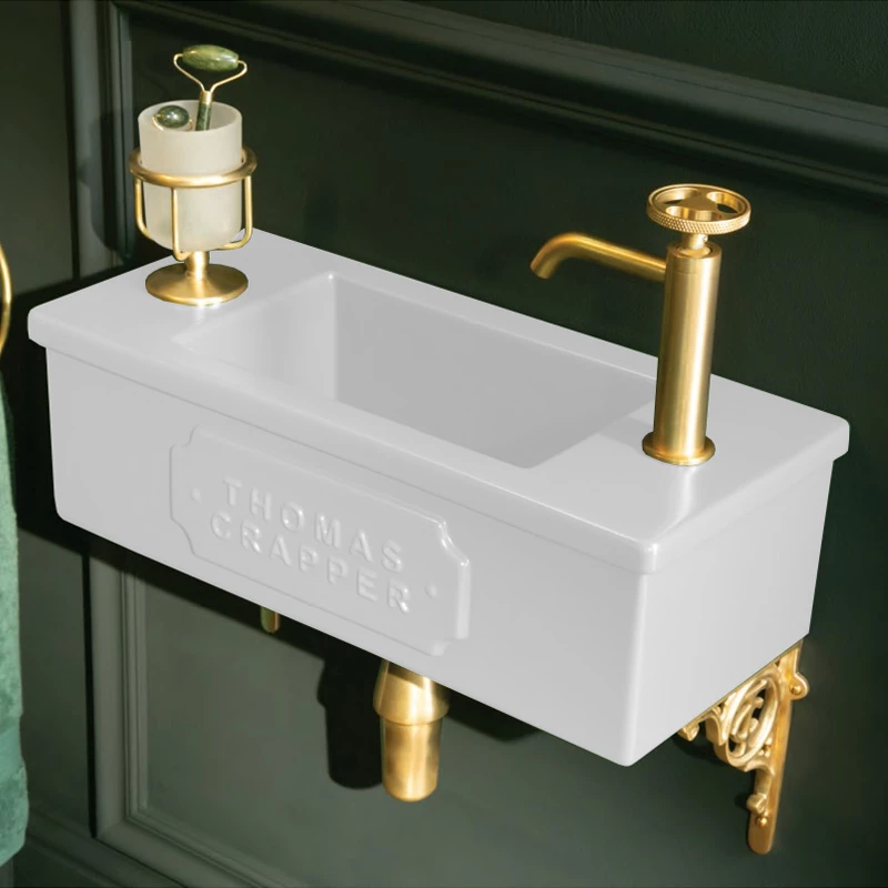 Thomas Crapper Bentham Cloakroom Basin - 3 Finishes Available | Old Fashioned Bathrooms 1 Thomas Crapper Bentham Cloakroom Basin - 3 Finishes Available | Old Fashioned Bathrooms