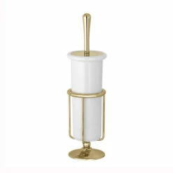 Thomas Crapper Elegant Free Standing Toilet Brush | Old Fashioned Bathrooms -Oldfashionedbathrooms Store Thomas Crapper Elegant Free Standing Toilet Brush Brass