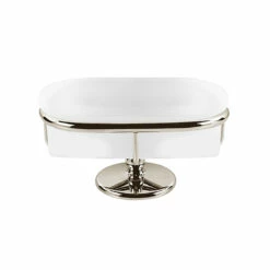 Thomas Crapper Elegant Freestanding Soap Dish | Old Fashioned Bathrooms -Oldfashionedbathrooms Store Thomas Crapper Elegant Freestanding Soap Dish Nickel