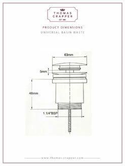 Thomas Crapper Horton Cloakroom Basin Set 30 Thomas Crapper Horton Cloakroom Basin Set -Oldfashionedbathrooms Store Thomas Crapper universal basin waste