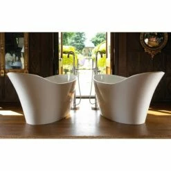 Victoria + Albert Amalfi Bath - Slipper 1632mm | OFB -Oldfashionedbathrooms Store Victoria Albert Amalfi Freestanding Modern Roll Top Bath Image7