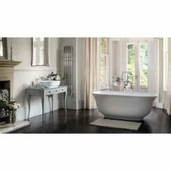 Victoria + Albert Amiata 1500 Bath - Double Ended 1519mm | OFB -Oldfashionedbathrooms Store Victoria Albert Amiata Freestanding Modern Roll Top Bath Image6