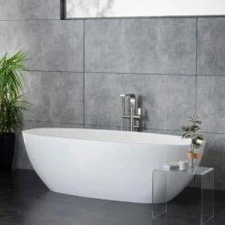 Victoria + Albert Barcelona Bath 1500 - Double Ended 1500mm | Old Fashioned Bathrooms -Oldfashionedbathrooms Store Victoria Albert Barcelona Freestanding Modern Roll Top Bath Image1