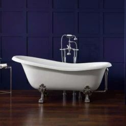 Victoria + Albert Roxburgh Stone Bath | Old Fashioned Bathrooms -Oldfashionedbathrooms Store Victoria Albert Roxburgh Freestanding Traditional Roll Top Bath Image1