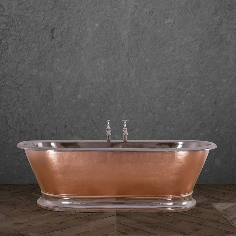 Hurlingham Zille Copper Bath - Nickel Exterior & Nickel Interior | OFB 2 Hurlingham Zille Copper Bath - Nickel Exterior & Nickel Interior | OFB - Image 2