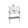 Medium Roll Top Basin & Stand | Steel | Old Fashioned Bathrooms