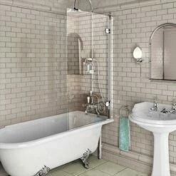 Glass Alloy Bath Screen | Old Fashioned Bathrooms