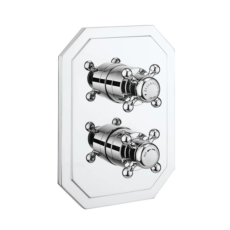 Belgravia Crosshead Thermostatic Shower Valve - 1 Outlet | OFB 2 Belgravia Crosshead Thermostatic Shower Valve - 1 Outlet | OFB - Image 2