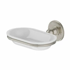 Burlington Soap Dish With Chrome Finish | Old Fashioned Bathrooms -Oldfashionedbathrooms Store burlington brushed nickel soap dish holder