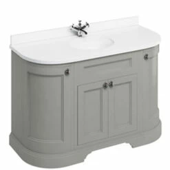 Burlington Freestanding Vanity Unit With Doors And Minerva White Top -Oldfashionedbathrooms Store burlington curved vanity olive