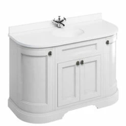 Burlington Freestanding Vanity Unit With Doors And Minerva White Top