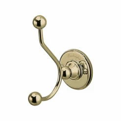 Burlington Double Robe Hook | Old Fashioned Bathrooms -Oldfashionedbathrooms Store burlington gold double robe hook