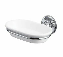 Burlington Soap Dish With Chrome Finish | Old Fashioned Bathrooms