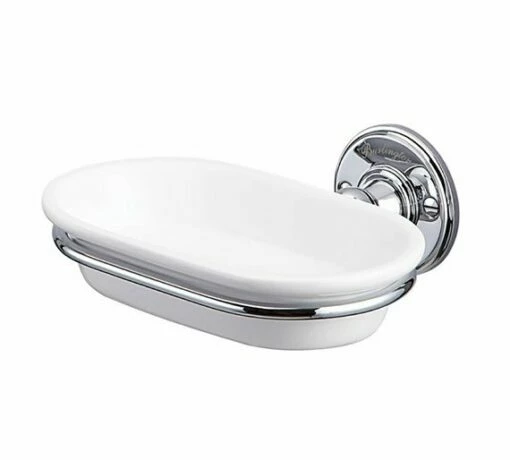 Burlington Soap Dish With Chrome Finish | Old Fashioned Bathrooms -Oldfashionedbathrooms Store burlington soap dish