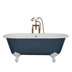 Cast Iron Small Double Ended Bath 1530mm | Old Fashioned Bathrooms -Oldfashionedbathrooms Store cast iron small double ended bath image1